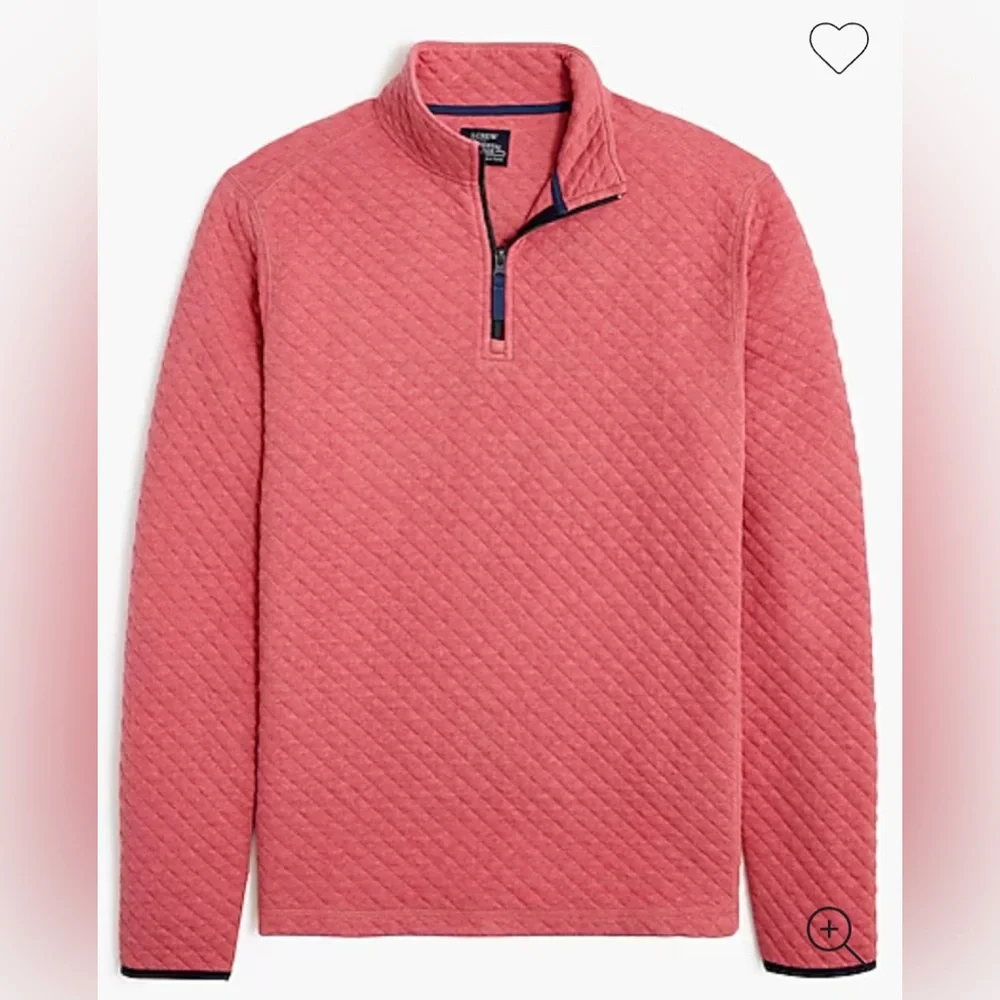 J. Crew - Red/Pink Elevated Casual Pullover Fleece - Size S